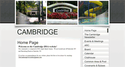 Desktop Screenshot of cambridgehoa.org
