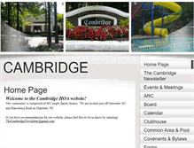 Tablet Screenshot of cambridgehoa.org
